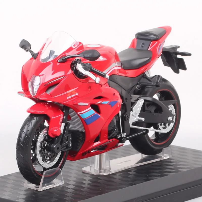 Kids 1/12 Scale 2018 Suzuki GSX-R1000 Sports Racing Motorcycle model Diecasts & Toy Vehicles moto bikes toy Replicas Gift Stand