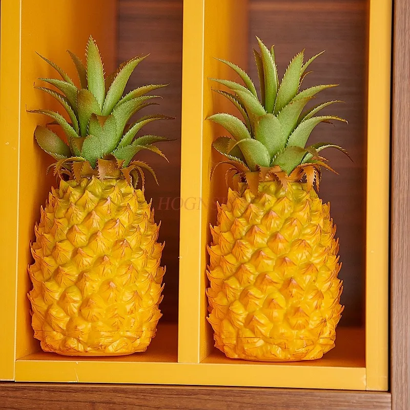 Simulation fruit pineapple pineapple fruit and vegetable model props decoration home model room cabinet decoration decoration