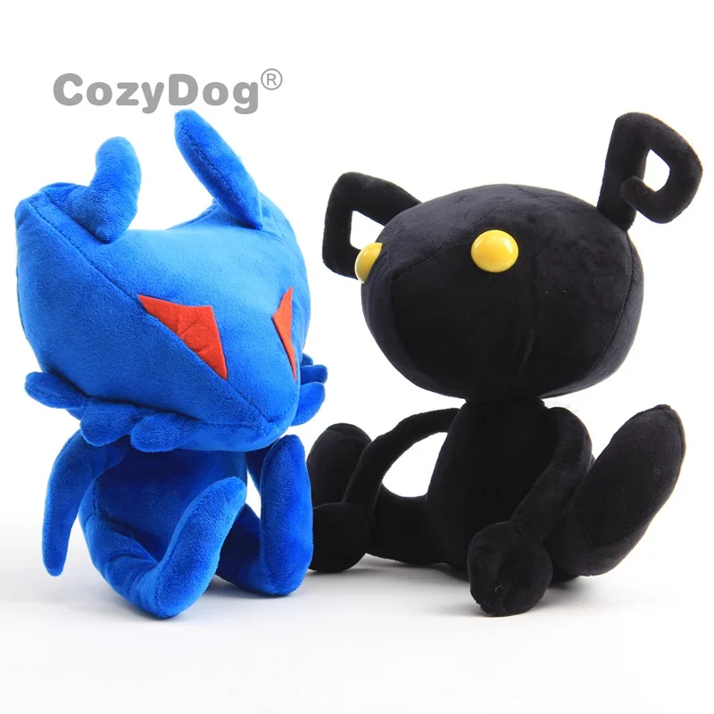 2 Pcs/set 28 cm Anime Kingdom Hearts Flood Plush Toys Doll Peluche Cute Blue Black Cat Soft Stuffed Animals Toys Baby Kids Gift