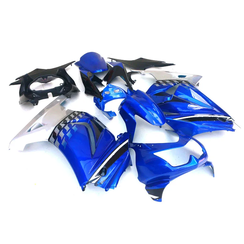 

Hot Sale Injection Motorcycle for Kawasaki Ninja 250R fairing kit 2008-2012 blue white fairing set 250r 08 09 11 12 ZM22
