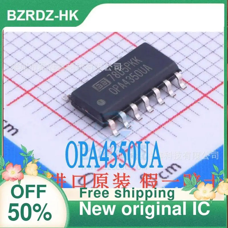 

5 шт. OPA4350UA SOP-8 новый оригинальный IC