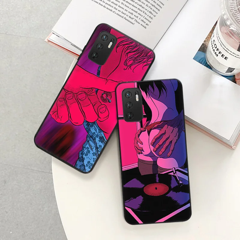 Phone Cover For Xiaomi Redmi Note 11 Pro 10 5G 9C 7 9 9S 7a 9A 8 8A 8T 9T 8Pro Max Girls Sexy Red Twerk Black Soft Cases Funda