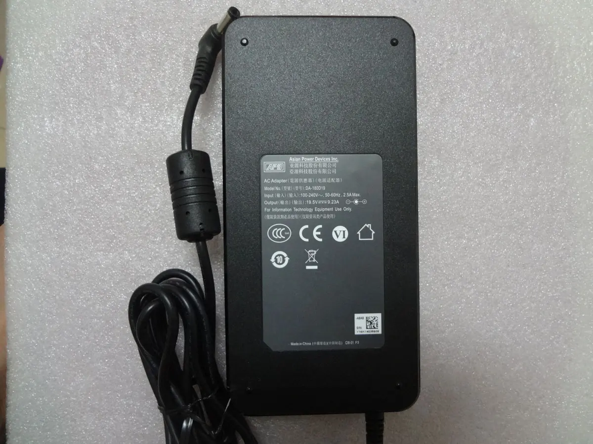 

OEM Slim APD 19.5V 9.23A 180W DA-180D19 ADP-180MB K A17-180P1A For MSI GV62 8RE MS-16JE Laptop 5.5*2.5mm AC Adapter