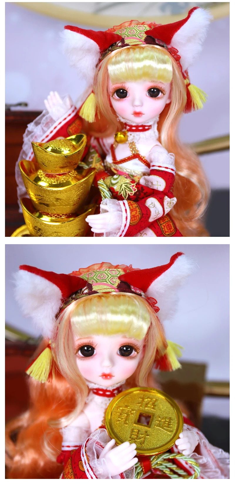 DBS DREAM FAIRY Puppe 1/6 BJD Name von Little Angel, mechanischer Gelenkkörper mit Make-up, inklusive Kopfhaut, Augen, Kleidung für Mädchen SD – Detail 10