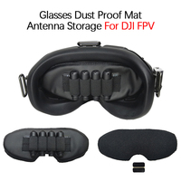 PU Dustproof Lens Protector For DJI FPV Goggles Antenna Storage Cover Memory Card Slot Holder For DJI FPV VR Glasses Accessories