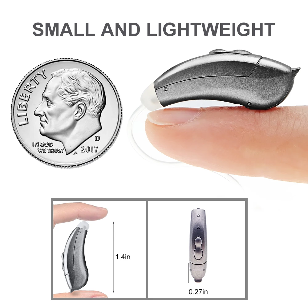 Bluetooth Hearing Aids Digital New Invisible BTE 10 Channel SF101 Mobile APP Program Adaptation Adjustment Audifonos Elderly