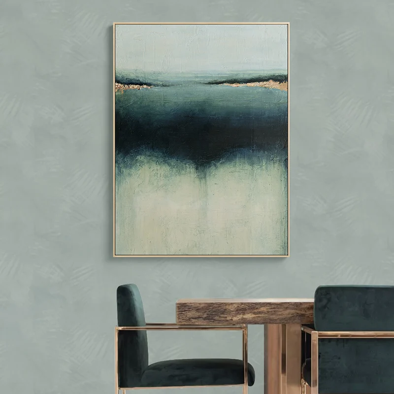 Morandi Color Celadon Acrylic Abstract Painting On Canvas Large Wall Art Moder Minimalist Living Room Decoration Home Decor