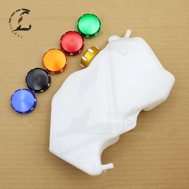 Motorcycle Cooling Water Tank Plastic For Kawasaki ZX6 ZX-6 2009-2012 ABS Spare Water Bottle Coolant Reservoir Overflow Tank