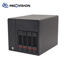 High Quality New Tooless Screwless Hard Drive Enclosure 4 HDD Bays Nas Storage Server Case Support Install PCIE Card