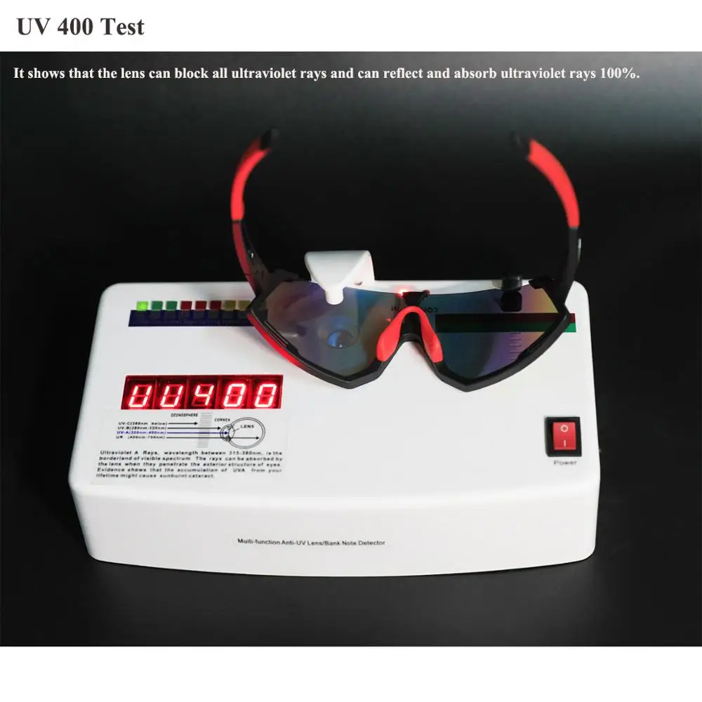 Comaxsun Polarized 3 Lens Cycling Glasses Road Bike Cycling Eyewear Cycling Sunglasses MTB Mountain Bicycle Cycling Goggles 822