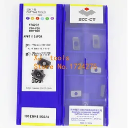 Inserto de carburo APMT1135PDR APMT160408PDER YBG202 YBG205 YBG302 100% Original ZCC.CT APMT1135 APMT1604