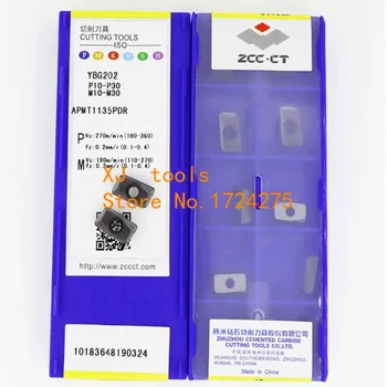 APMT1135PDR APMT 160408 PDER YBG202 YBG205 YBG302 100% originale ZCC.CT APMT1135 APMT1604 Inserto in metallo duro