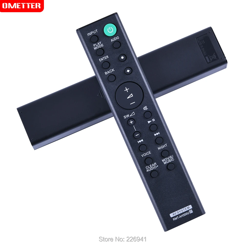 RMT-AH300U Soundbar Remote Control for Sony Sound Bar HT-CT291 SA-CT290 SA-CT291 HT-CT290 HTCT290