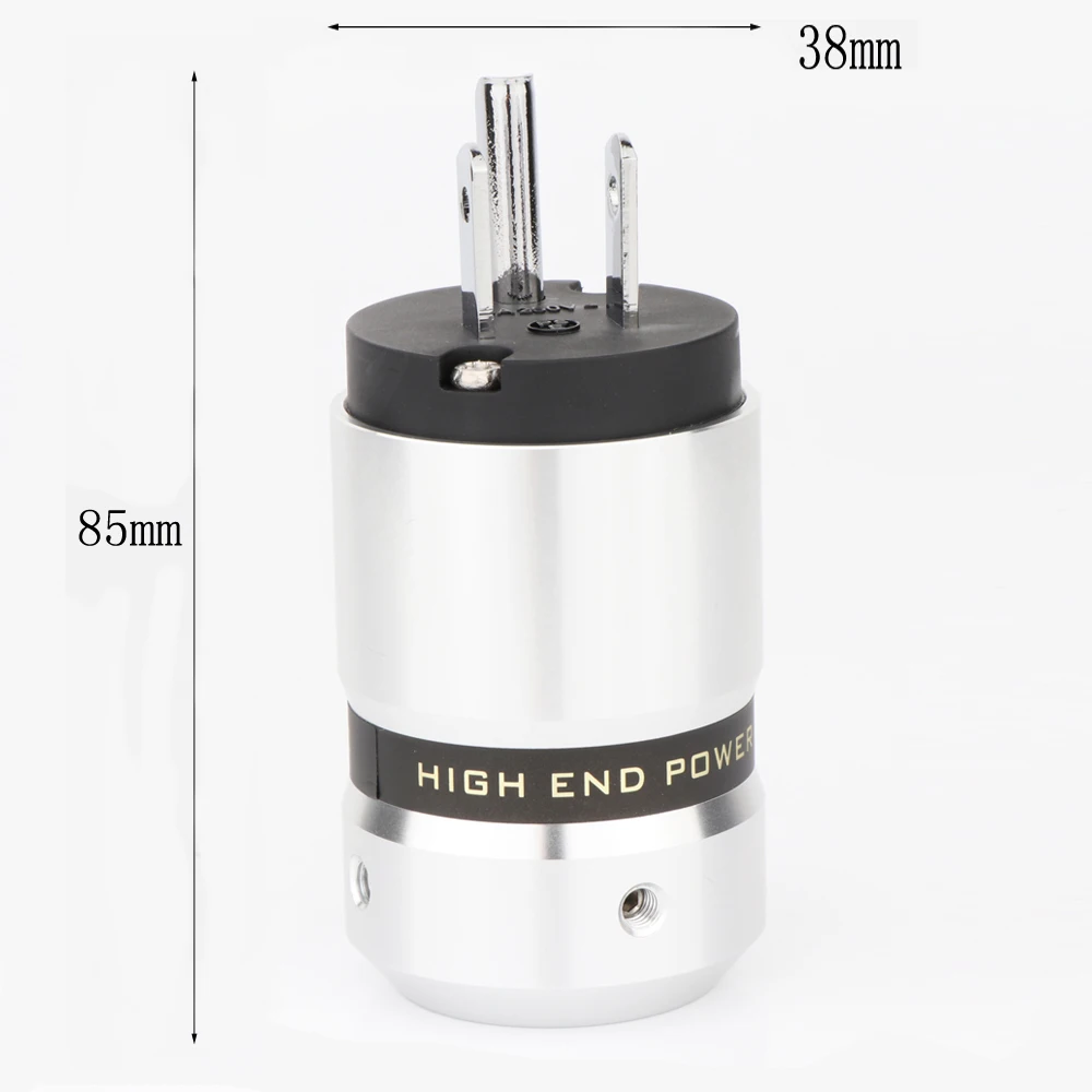 Paar Hi-End Rhodium/Gold/Rot ver kupfert uns Netz stecker Stecker iec Buchse DIY Netz kabelst ecker – Detail 6