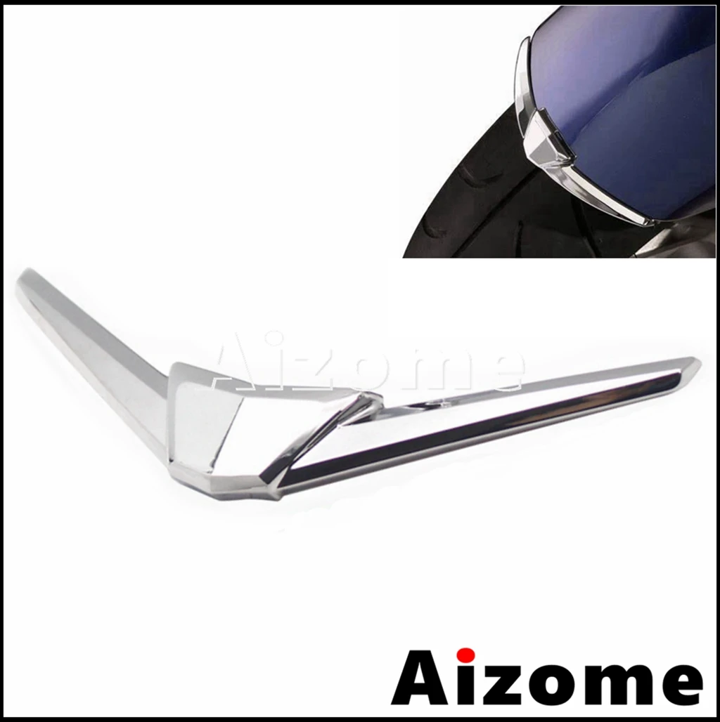 Chrome Motorcycle Plastic Front Fender Tip Cover Trims For Honda Goldwing GL1800 Gol Wing 2018 2019 2020 2021