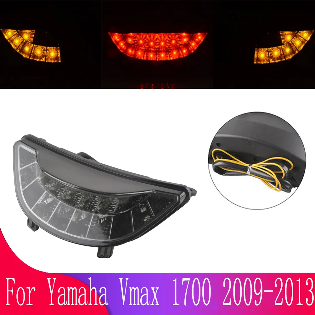 

For Yamaha Vmax 1700 2009 2010 11 12 2013 Motorcycle Taillight LED Brake Lights Stop Rear Indicators Tail Light Turn Signal Lamp