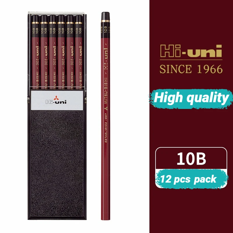 Hi-12pcs/lot Wood Pencil Professional High Quality Sketch Drawing Pencils  For Each Box School Office Supply