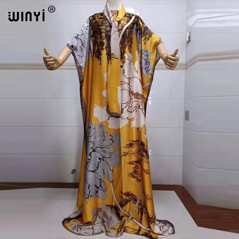 

2022 beach cover ups for women Print Bohemia Hijab Loose Elegant Muslim Abaya dress new Broder Riche Sexy Lady Party maxi beach