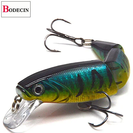 Multi Sectie Zeebaars Harde Vissen Lokt 3D Ogen 1PCS Crankbaits Minnow Swimbait Nep Harde Aas Kunstmatige Wobblers Karper visgerei