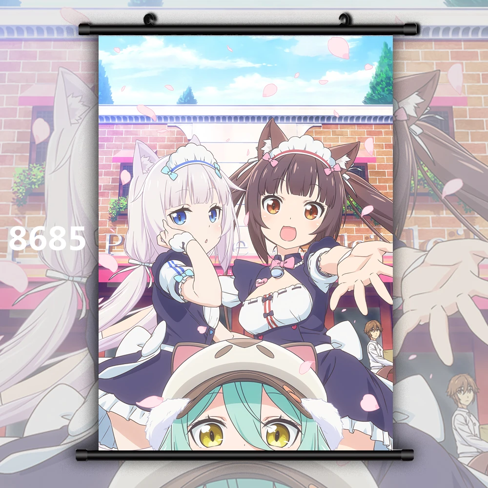 Canvas Painting Anime Posters Nekopara Chocola Vanilla Anime Manga Wall Art Picture Decoration Home Decor