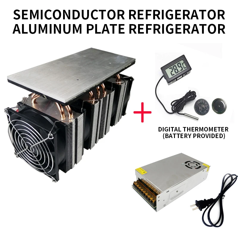 

Semiconductor refrigerator, aluminum plate refrigerator, 12V freezing and cooling machine, dual-core refrigeration experiment