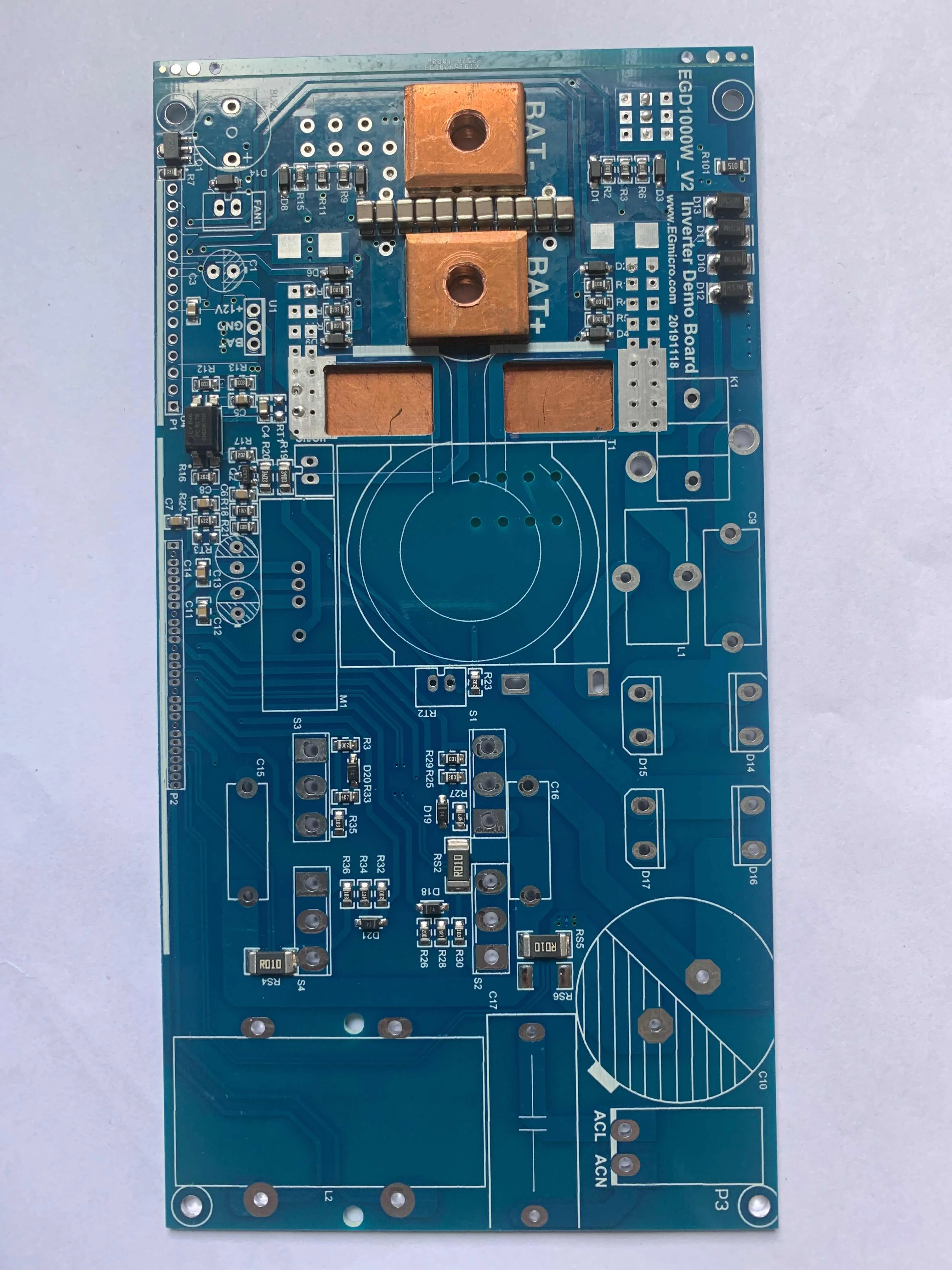 Full Bridge Inverter EGD1000W Power Baseplate PCB Empty Plate