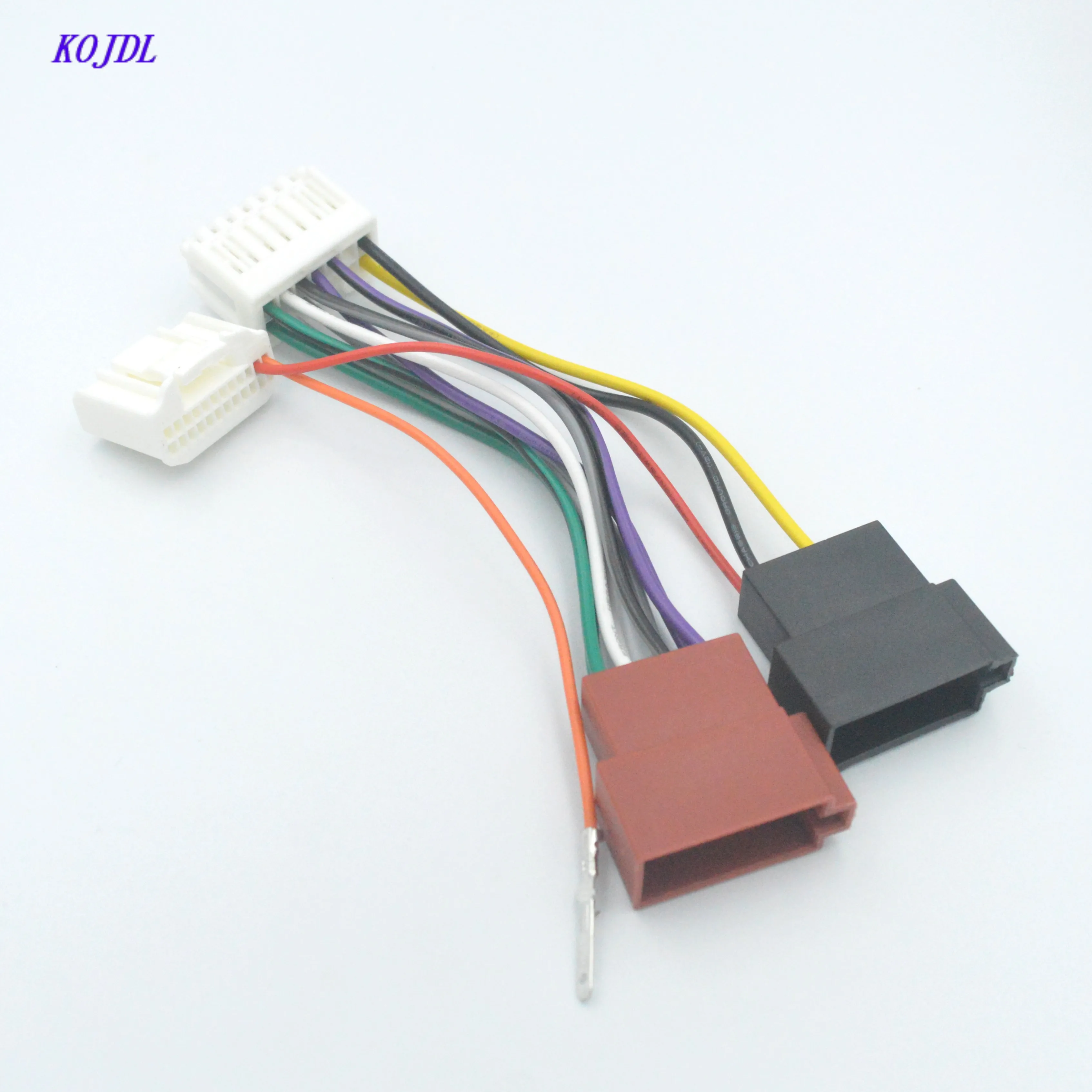 Car Radio ISO Wiring Harness Adapter Connecter For Renault Logan Sandero Duster Captur ISO Cable Plug Car Audio Harness