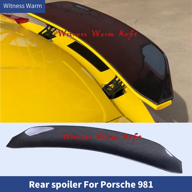 Rear Trunk Lip Wing Spoiler Splitter for Porsche 981 Boxster 2010 2011 2012 2014 2015 2016 Car body kit