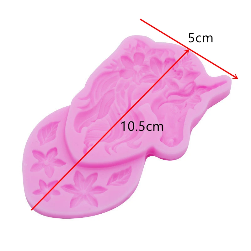 Aomily 3D Birthday Unicorn Animalsl Silicone Mold Fondant Mould Cake Sugarcraft Decorating Chocolate Gumpaste Tools New Style