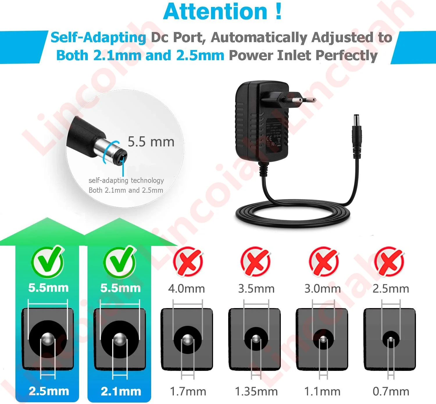 AC 100-240V to DC 13.5V 2A 2000ma 27W Power Adapter Charger Power Supply 13.5 V Volt Adaptor EU/US/UK/AU Plug