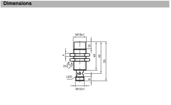 M18 inductive proximity sensor 088205 NBN8-18GM40-Z0-V1