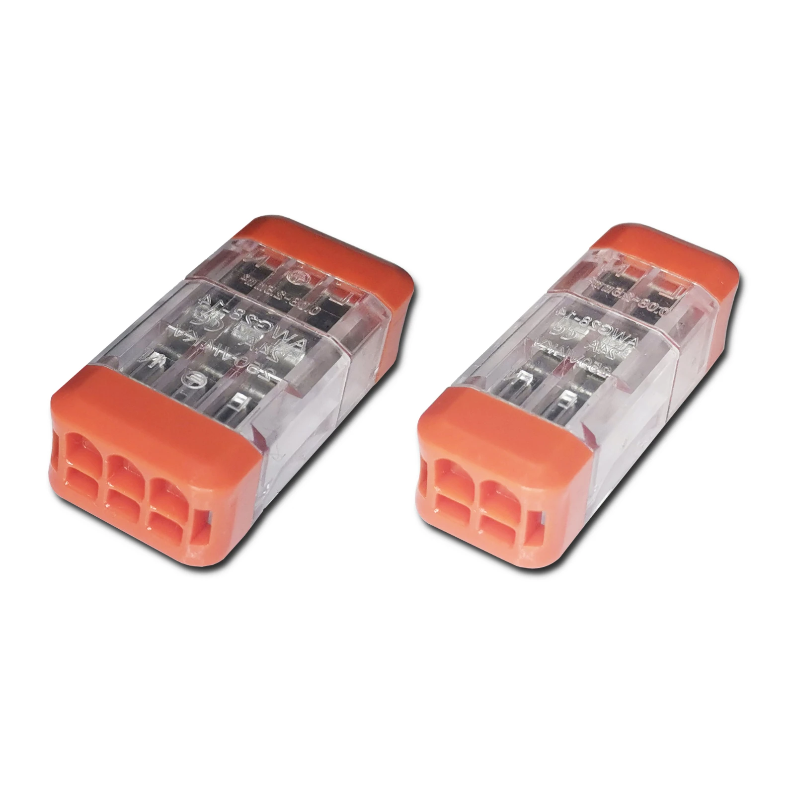 Mini Snelle Wire Cable Connectors Universele Compact Dirigent Lente Splicing Bedrading Connector Push-In Terminal Block 22/33