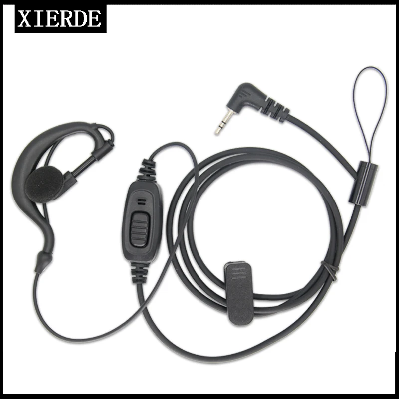 

Walkie Talkie Headset Earphone 1pin 2.5mm Jack PTT Mic Earpiece Earhook for Motorola T6200 T8 T6 T80 Radio