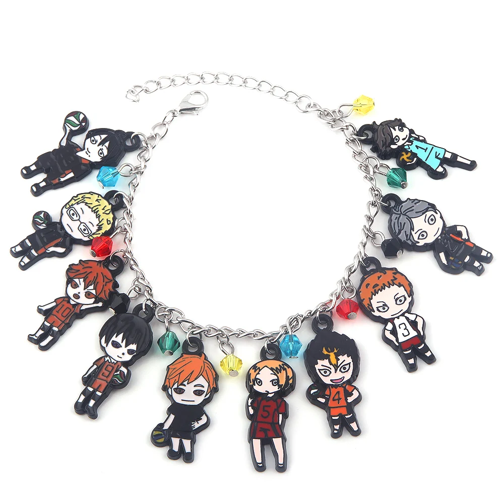 Anime Haikyuu Armband Hinata Shoyo Oikawa Tooru Kozume Kenma Tobio Kageyama Nishinoya Yuu Charme Armreif Schmuck