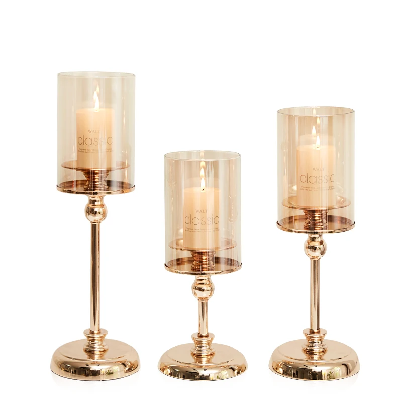 Light Luxury Candle Retro Romantic Dining Table Candle Dinner Home Decoration Ornaments