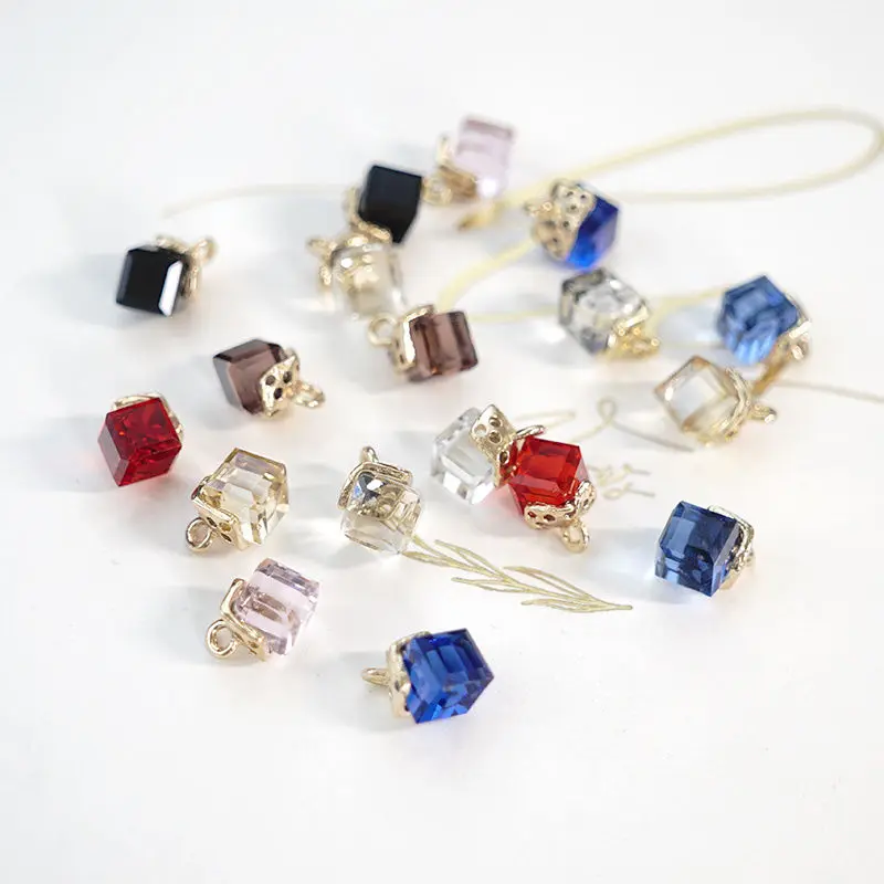 

Супер вспышка новый кристалл кулон квадратный сплав Свадебный кулон ожерелье браслет Аксессуары Одежда ремесла производство