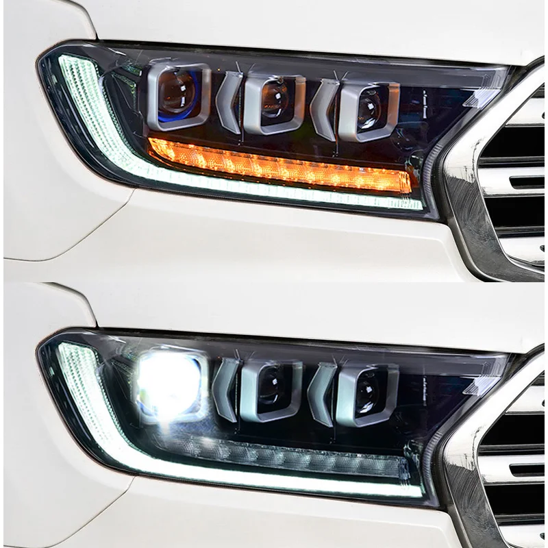 Car Styling for Ford Ranger Headlights 2016-2020  LED Headlight Everest Head Lamp DRL LED Beam Auto Accessories