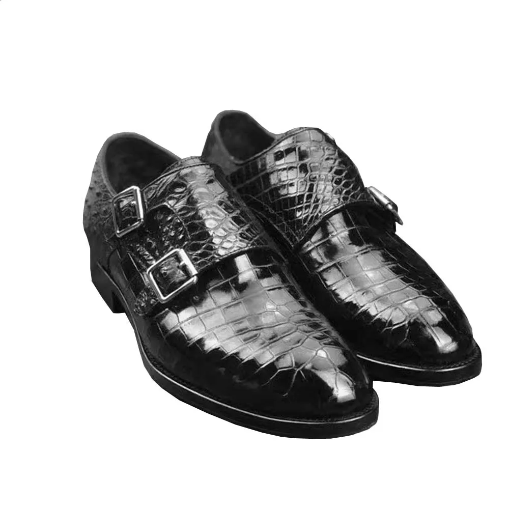 yingshang new men shoes men dress shoes men formal shoes male crocodile leather shoes male monk Shoes