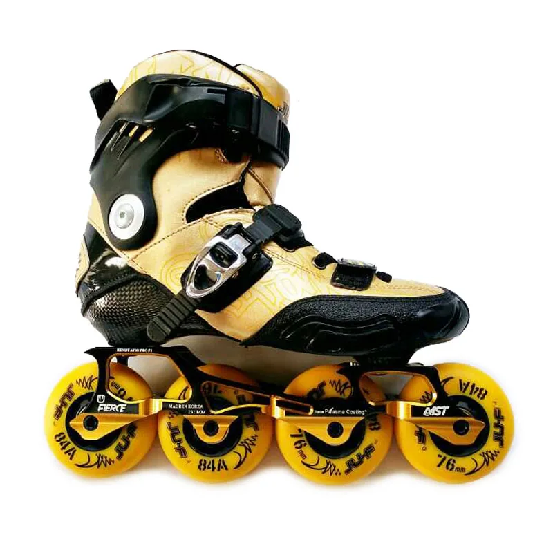 Carbon Fiber Roller Skates JU-F NO1 Inline Skates Professional Adult Kids Roller Skating Shoes Slalom Sliding Skating Patins