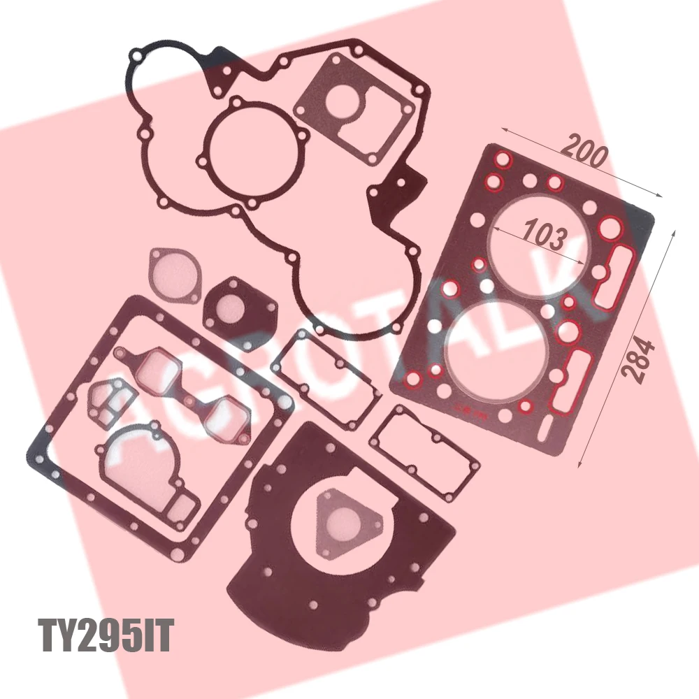 Conjunto de juntas do bloco, incluindo gaxeta da cabeça do cilindro, para jiangdong ty295it/ty2100it/jd2102t/jd2102q,