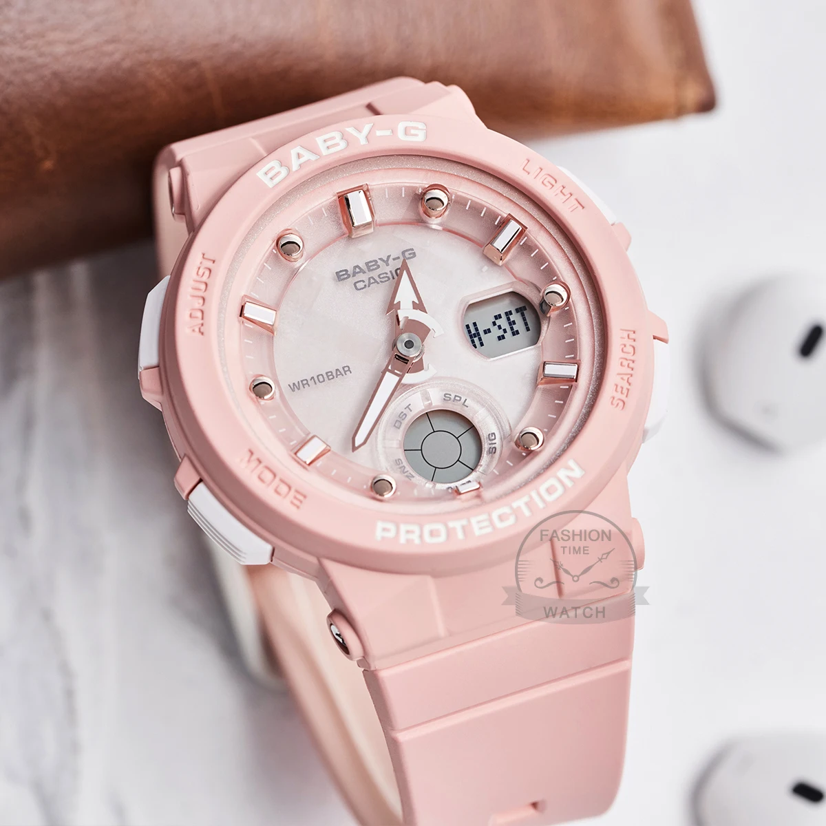 MOL BABY-G Femmes Top Luxe Ensemble Étanche Sports Quartz Double Affichage Montre LED Lumière Étanche Sports BIncome 250