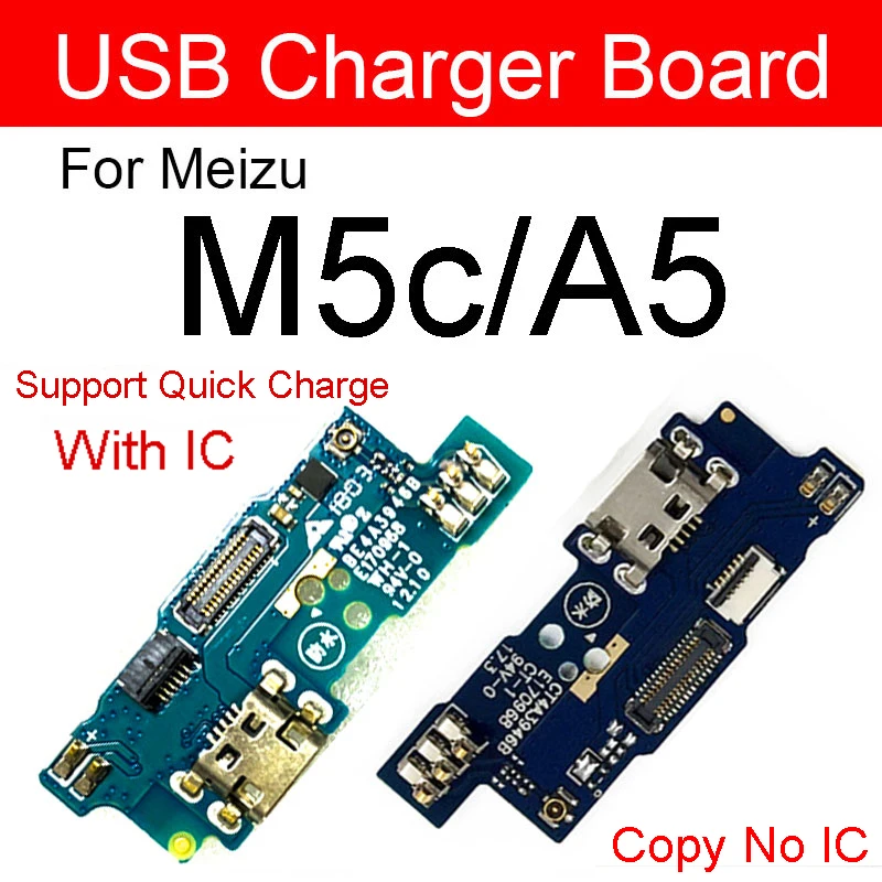 

Charger USB Jack Dock Connector Board For Meizu Meilan Blue Charm A5 M710H M5c Charging Port Board Flex Cable Replacement Parts