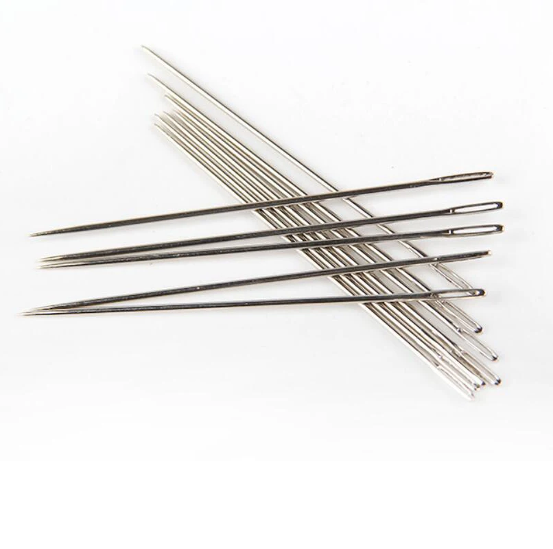 25Pcs/lot Stainless Steel Large Eye Sewing Needles Sewing Pins Set Home DIY Crafts Household Sewing Accessories