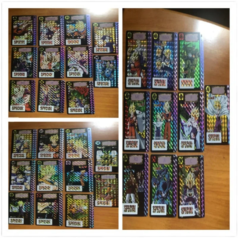 BANDAI Dragon Ball Imitation of The Original Bomb Style Cell Son Goku Game Flash Card 32 Sets of Out-of-print Collection Cards