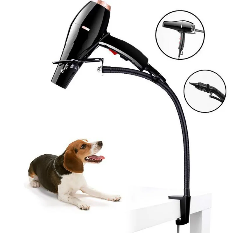 Pet Hair Dryer Stand Fixed Bracket Dog Cat Grooming Support Frame Braces Shelf Accessories Care