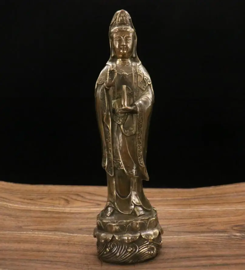 

Archaize brass Guanyin bodhisattva consecrate Buddha decoration crafts statue