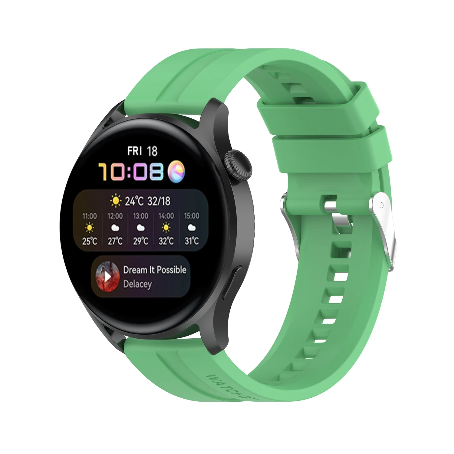 22มม.Correa สำหรับ Garmin Vivoactive 4สายซิลิโคนสำหรับ Huawei Honor Magic 2 46มม.สายรัดข้อมืออุปกรณ์เสริม