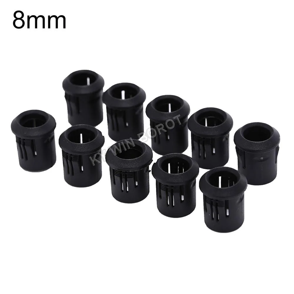 10pcs Black Plastic Lamp Bases 3mm/5mm/8mm/10mm LED Diode Holder Black Clip Bezel Socket Mount DIY Light Emitting Diode