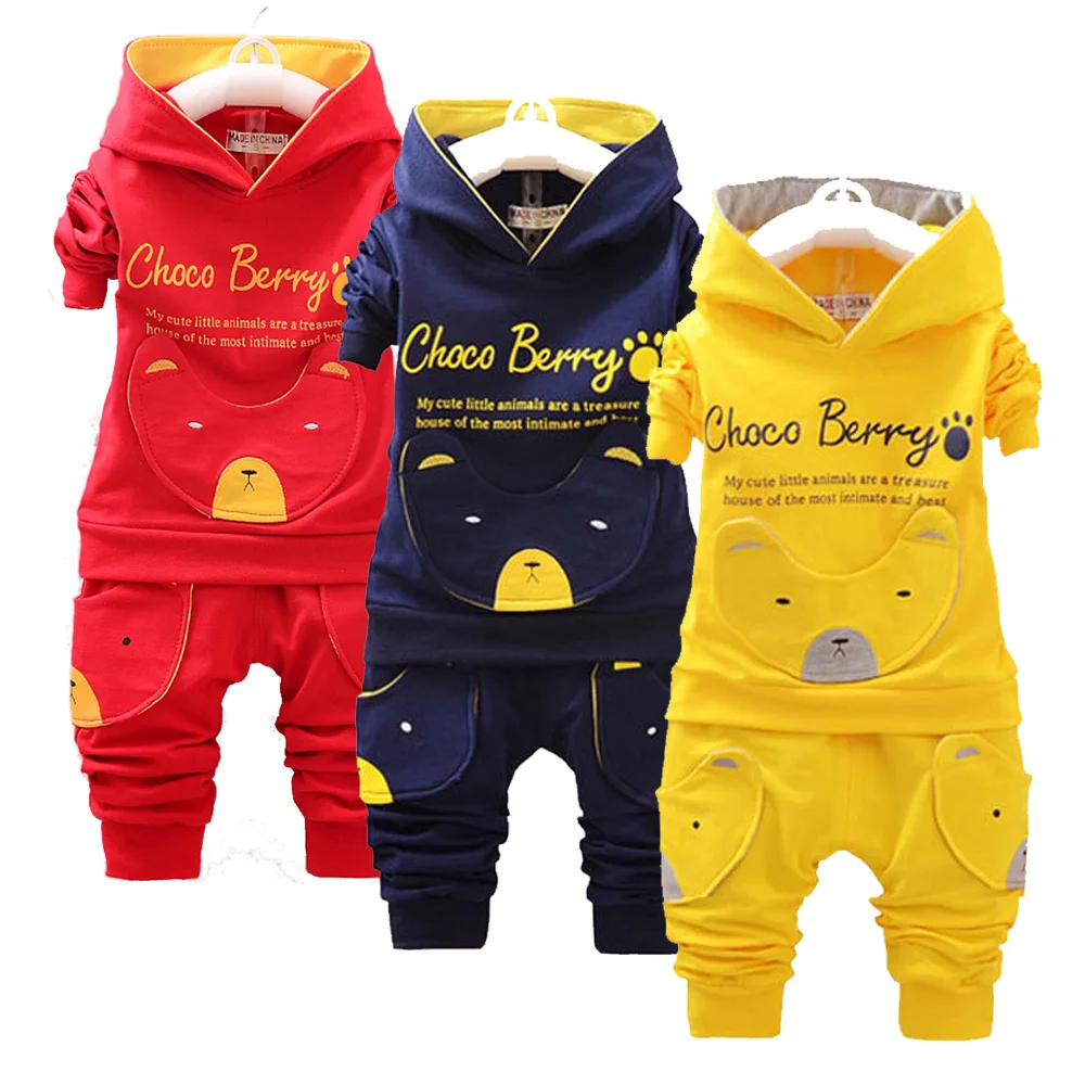 New Spring Autumn baby girl clothes baby suit Sport 2 piece set baby boy clothes  6 Months-4 Years Old