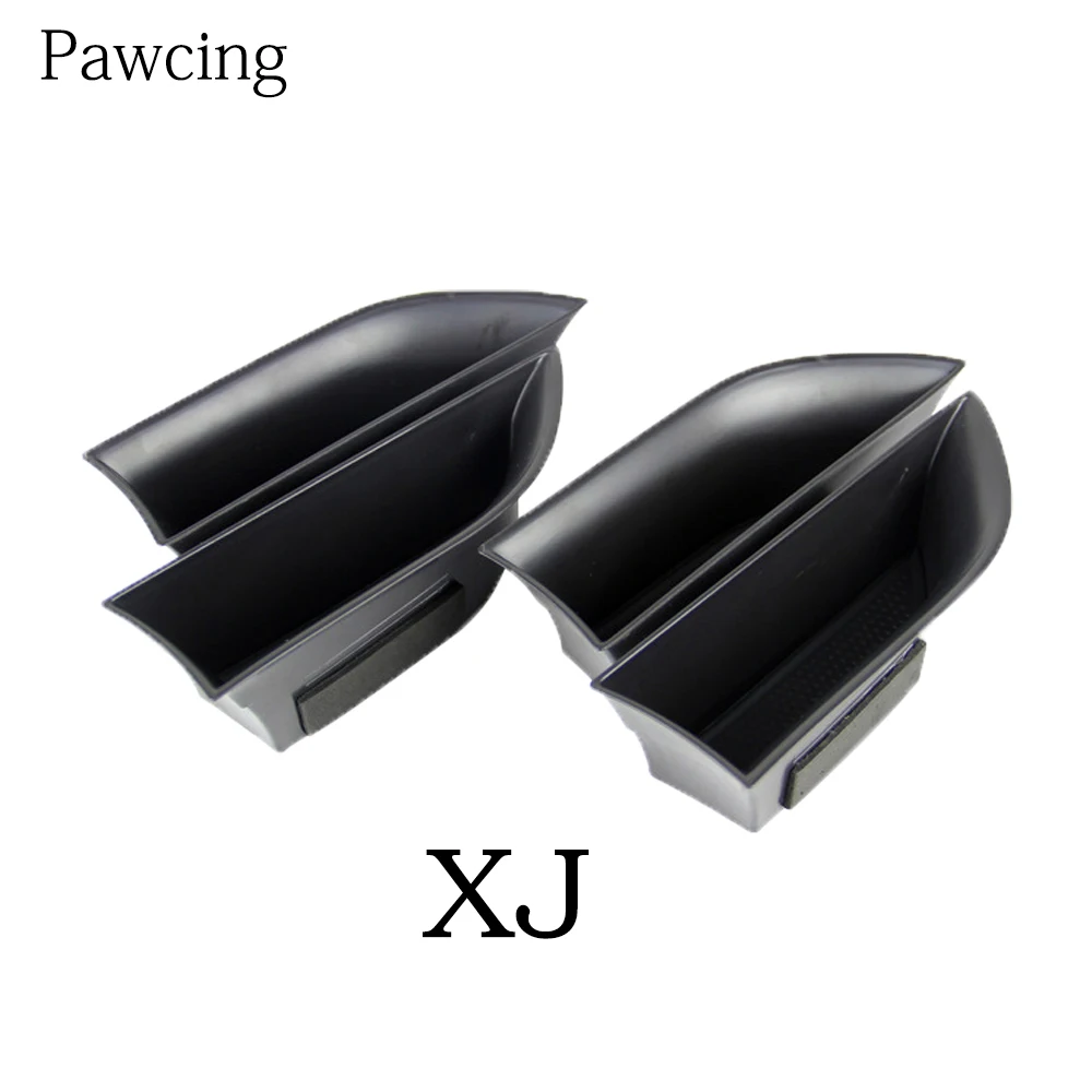 2pcs Car Front Door Handle Storage Box Organizer Container Holder For Jaguar XJ XE F-PACE XF 2009-2015 Car Interior Accessories